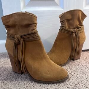 Jessica Simpson Sesley Ankle Tassel Booties Size 7 Women’s